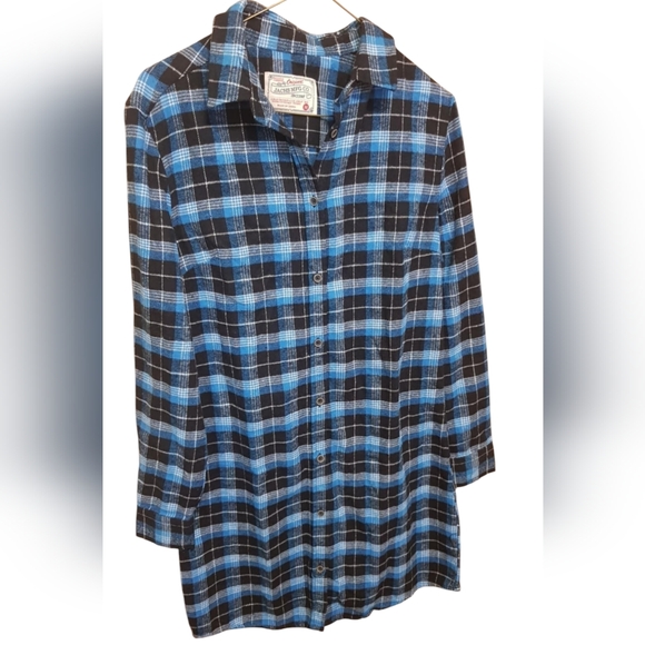 Flannel Blue Tunic - Picture 1 of 3